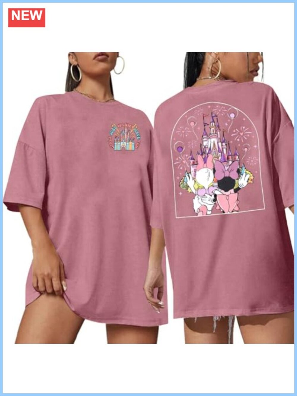 Girls Trip Graphic T-Shirt Oversized Cotton Blend Crew Neck Short Sleeve